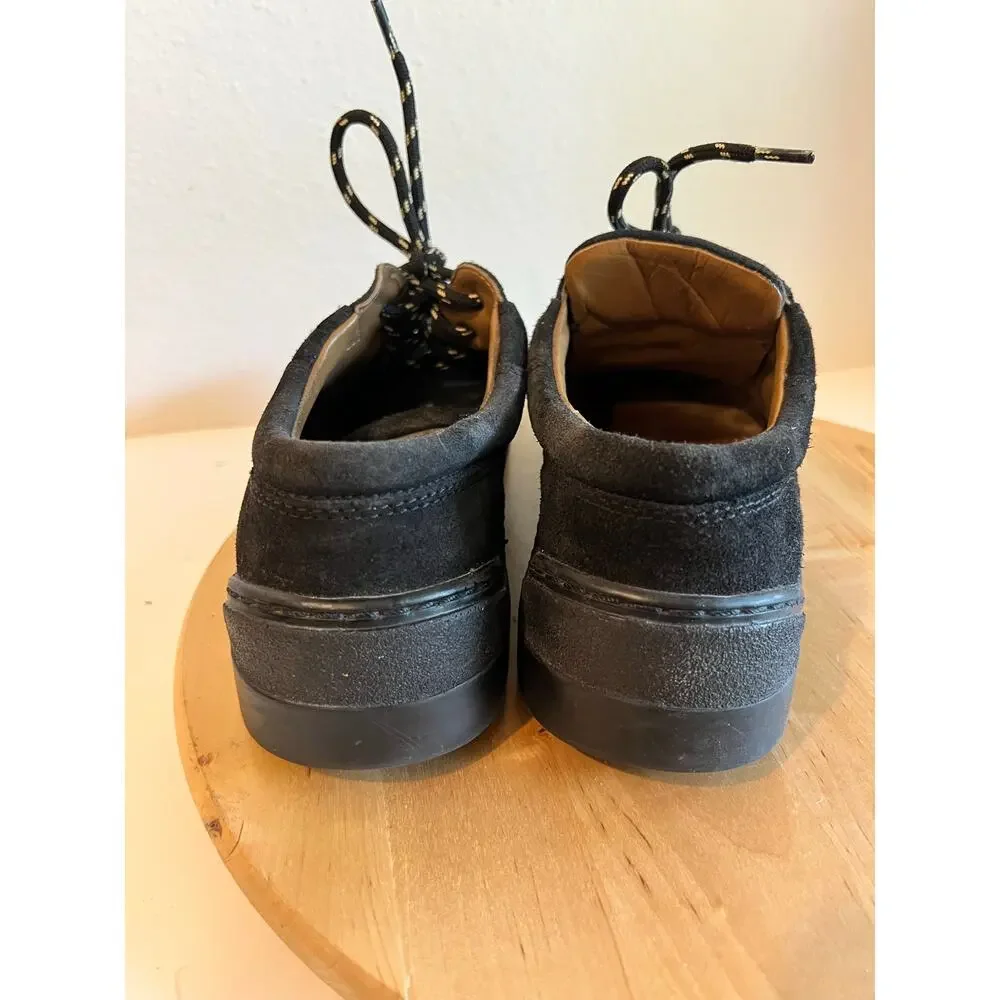 Birkenstock Men's Black Genuine Suede Leather Lace Up Shoe Sneaker Size 10